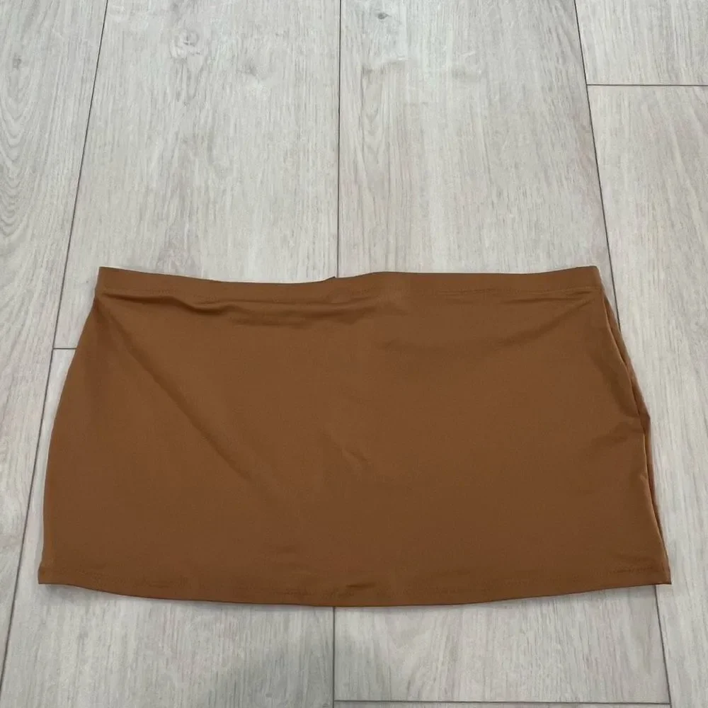 SKIMS Swim Micro Mini Skirt Almond size M